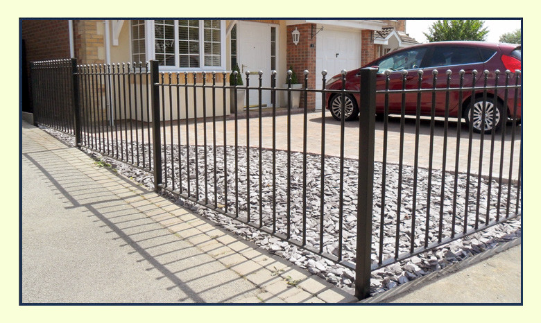 Driveway Wroght Iron Fence