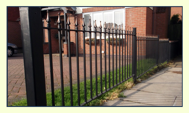 Driveway Wroght Iron Fence