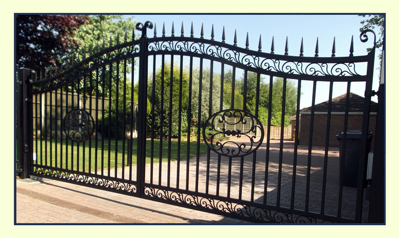 Double Wrought Iron Gates