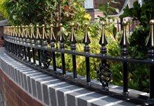 Curved railings